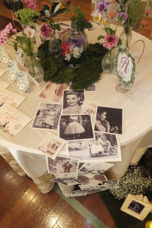 映画 ローマの休日のテーマウェディング 結婚式の花の専門店 東京 横浜 さいたま対応 花屋福太郎